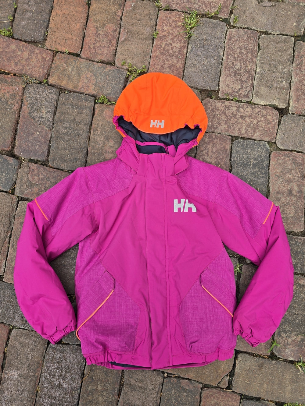 Helly Hansen Kids' Rider Insulated Ski Coat Pink And Orange Size 134 Winter